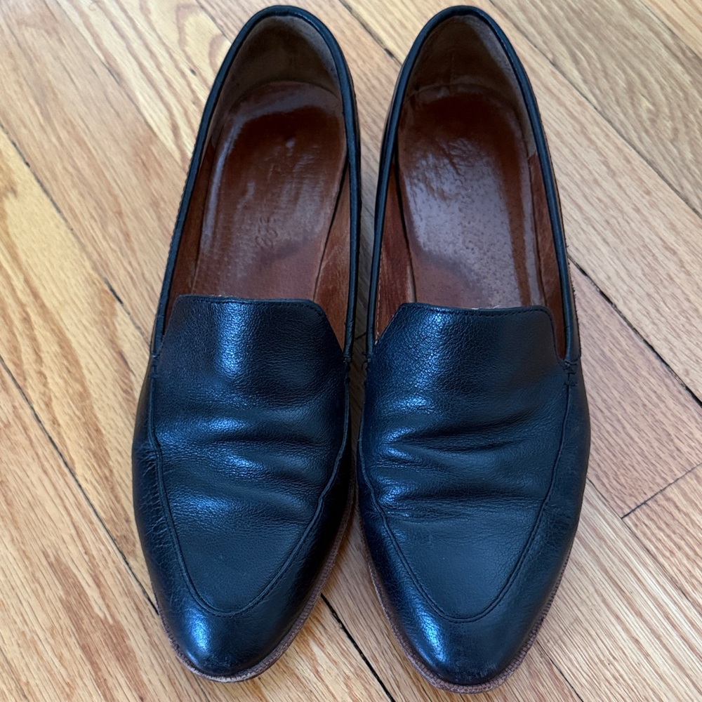Madewell Black Leather Women's Loafers